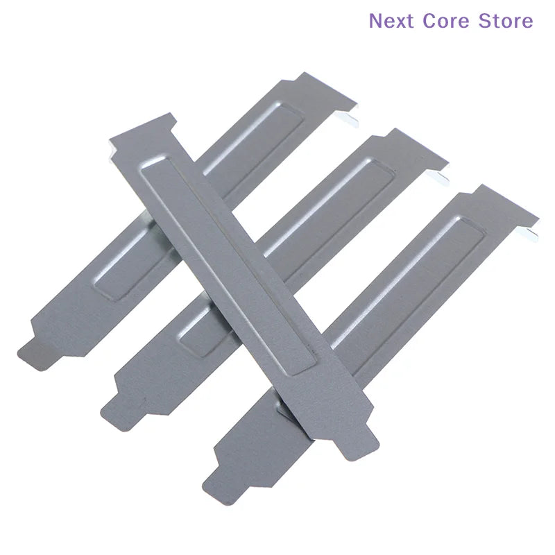 5-Pack Silver PCI Slot Cover Blanking Plates – 12cm Metal PC Slot Cover HIP