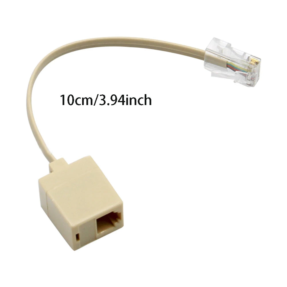 RJ45 to RJ11 Cable Adapter – 8-Pin to 6P4C Phone Converter Network Cable Adapter HIP