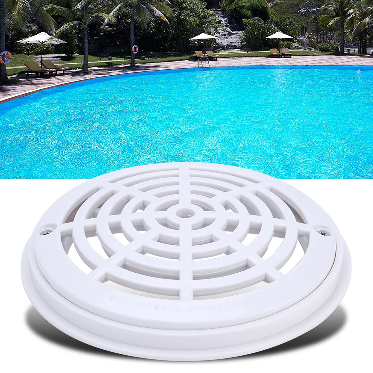 1Pc Round Main Drain Cover for Swimming Pool Replacement Pipe Fittings HIP