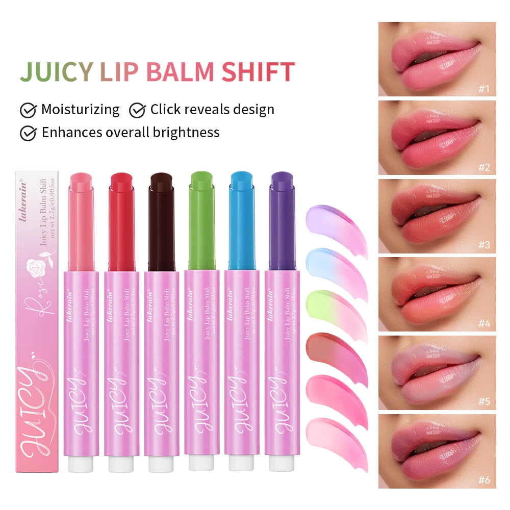 Color Change Juicy Lip Balm Shift Ph Color Changing Lip Balm Long Lasting Moisturizing Lipstick all change to pink lips makeup HIP