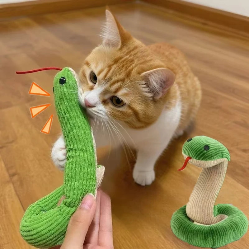 Catnip Snake Toy for Cats – Interactive Bite-Resistant Play Cat Catnip Toy HIP