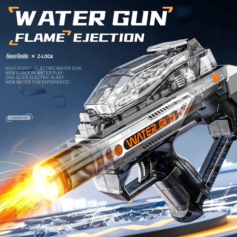 Electric Auto Water Gun – Glitter LED Lights for Pool & Beach Electric Water Gun HIP
