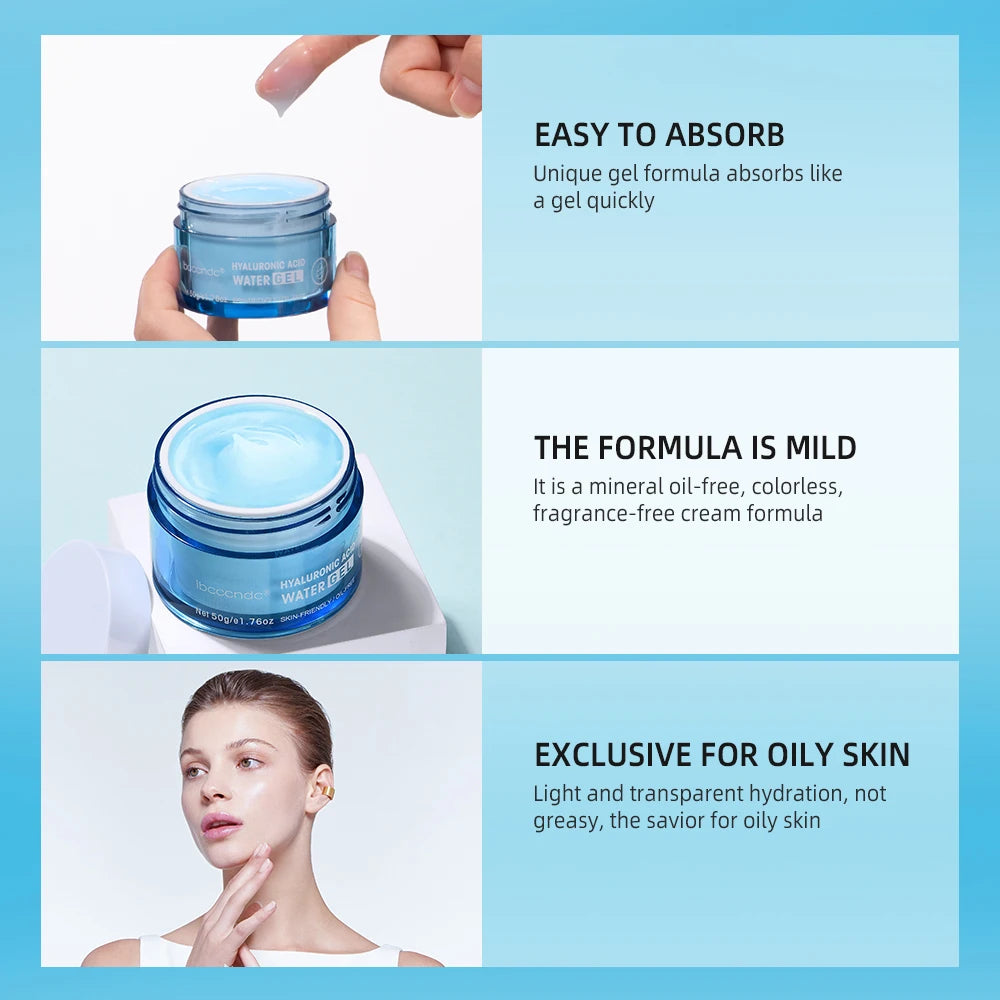 Hydro Boost Face Moisturizer with Hyaluronic Acid for Dry Skin Oil-Free and Non-Comedogenic Water Gel Face Lotion HIP