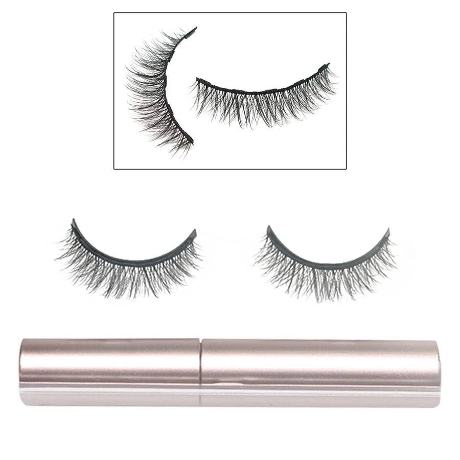 1 Pair Magnetic Eyelashes 3D Mink False Eyelash Magnetic Eyeliner Waterproof Long Lasting Fake Eyelash Tweezer Kit 18 Styles HIP SA102