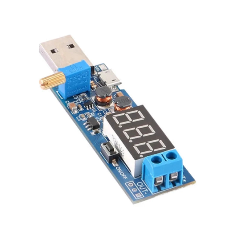 USB DC Boost Module – Adjustable 1.2–24V Voltage Converter Voltage Converter Module HIP