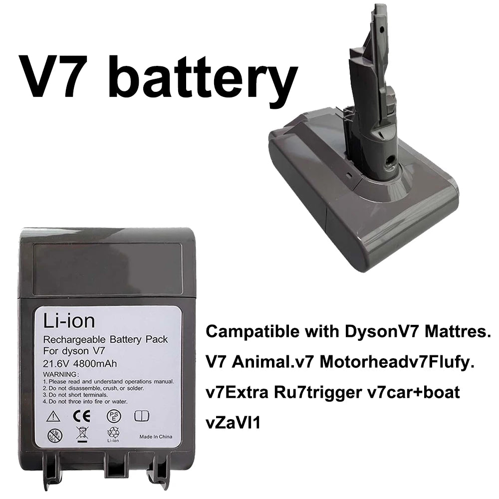 21.6V Li-Ion Replacement Battery for Dyson V6 V7 V8 – 3500mAh Vacuum Replacement Battery HIP