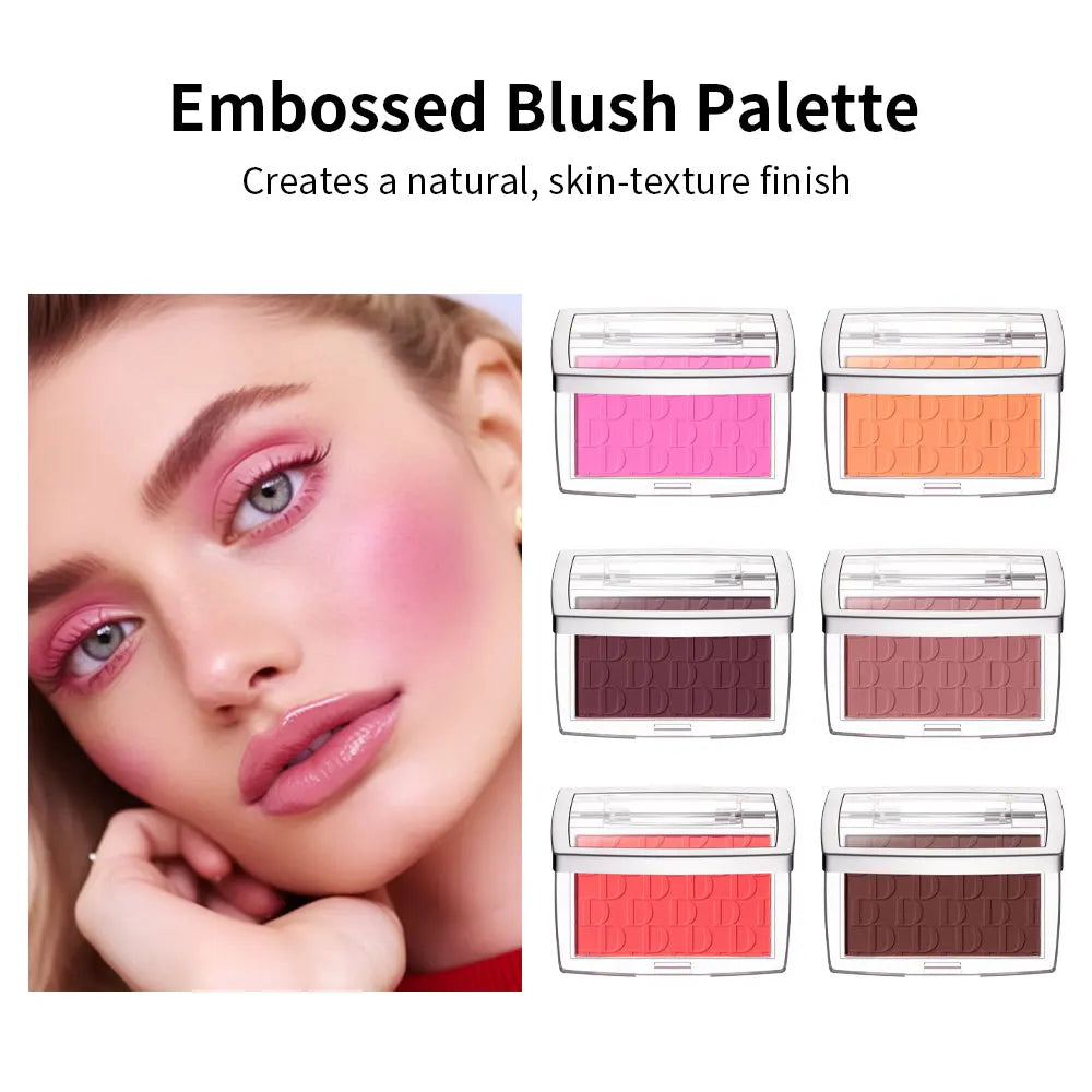 Blush Matte Natural Cheek Tint Brighten Face Waterproof Face Contouring Cosmetics Blush Powder Soft Female Makeup For Cheeks HIP