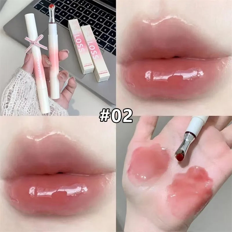 Metal Head Ice Diamond Essence Lip Tint Mirror Water Light Glass Lip Gloss Reduce Lip Wrinkles Moisturizer Lips Pluming Care HIP 02 1
