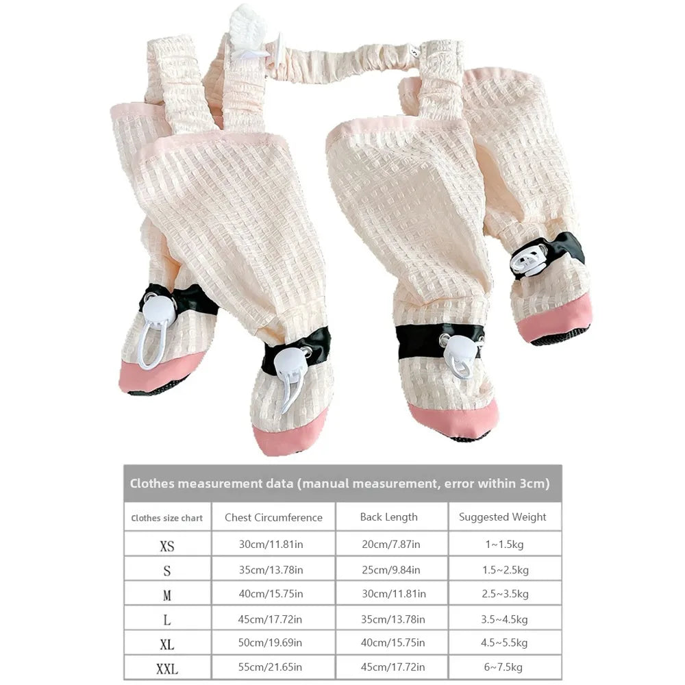 Adjustable Dog Four-Legged Pants – Dustproof Leg Leggings Dog Leg Leggings HIP XS