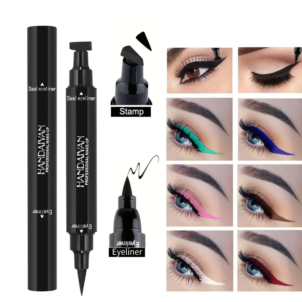 Handaiyan 2-in-1 Triangle Liquid Eyeliner Stamp – Waterproof Liquid Eyeliner Stamp HIP
