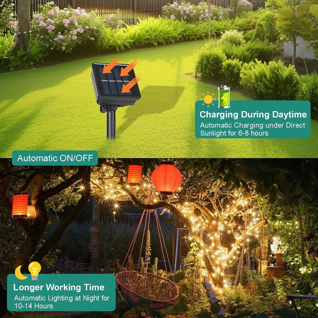 Solar LED Fairy String Lights – Waterproof Christmas Garden Lights Solar String Lights HIP