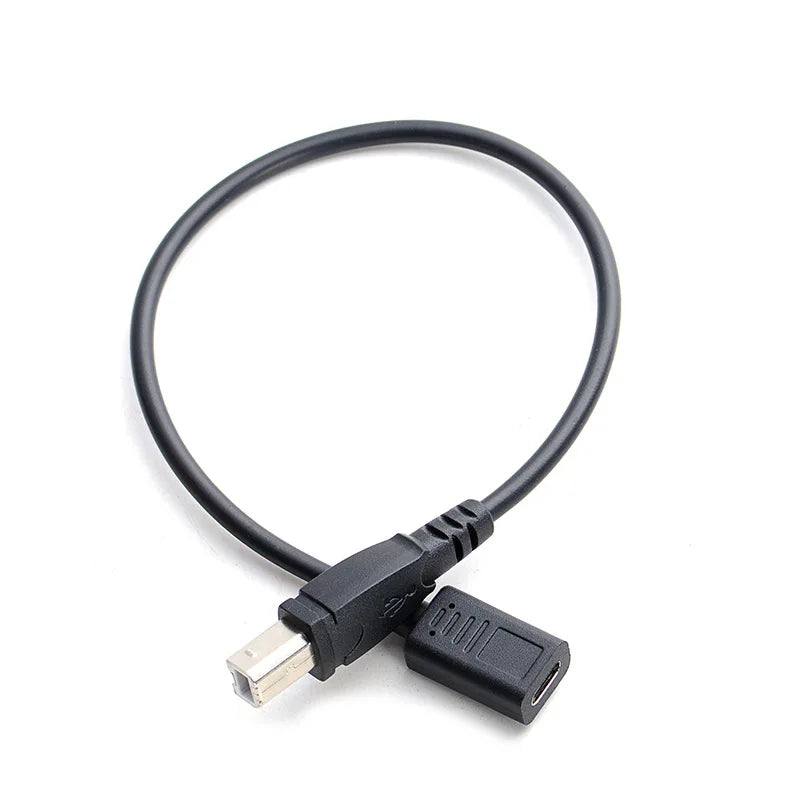 USB-C to USB-B Adapter Cable | Printer, Scanner & HDD USB Adapter Cable HIP As Photo