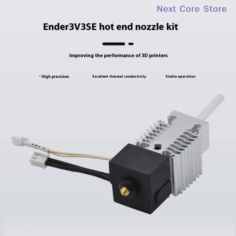 Ender 3 V3 SE All-Metal Hotend Nozzle Kit – Stainless Steel 3D Printer Hotend Kit HIP