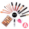 Fit Colors All-in-One Waterproof Makeup Kit – 16-Piece Set Complete Makeup Set HIP 18PCS set A