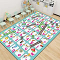 Snakes & Ladders Non-Slip Kids Area Rug – Game Pattern Mat Kids Game Pattern Rug HIP 1 80X120cm-Felt