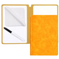 A5 Leather Reusable Whiteboard Notebook with Pen & Eraser Reusable Whiteboard Notebook HIP Yellow