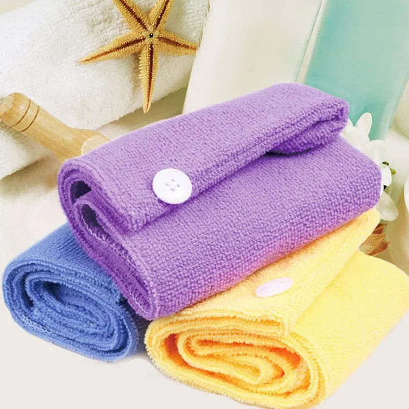 Women Long Hair Quick-Dry Hair Towel Soft Microfiber Towels Shower Cap Towel Bath Hats for Women Dry Hair Cap Lady Turban Head HIP