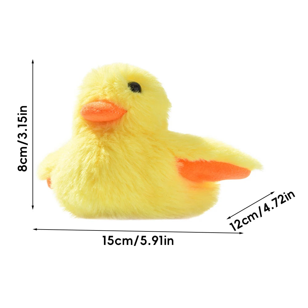 Interactive Cat Toys Flapping Duck Cat Toy Flapping Wings Duck Catnip Toys Vivid Squeak Simulation Bird Interactive Cat Toy HIP YELLOW