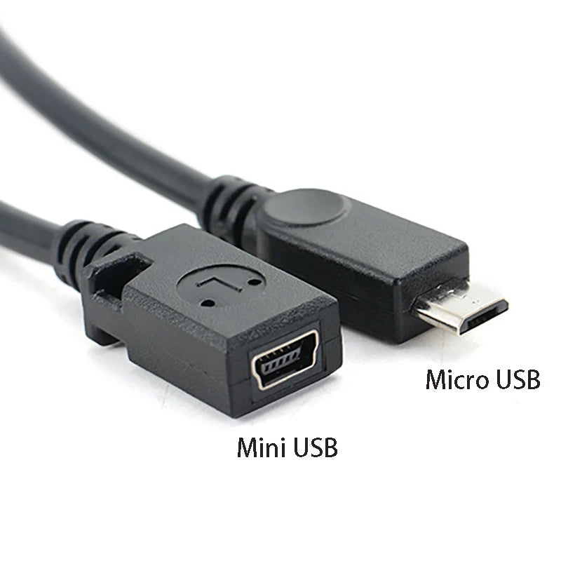 Micro USB to Mini USB Adapter Cable – 20cm Data & Charging USB Adapter Cable HIP