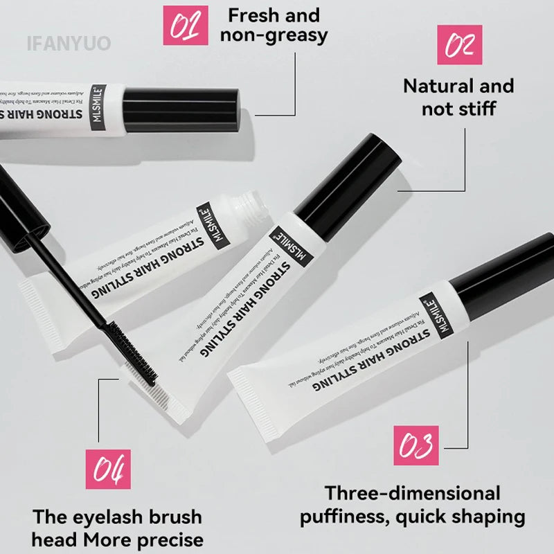 Portable Broken Hair Styling Gel Transparent Hair Shaping Wax Cream Smoothing Finishing Stick Mascara Brush Not Greasy Hair Care HIP