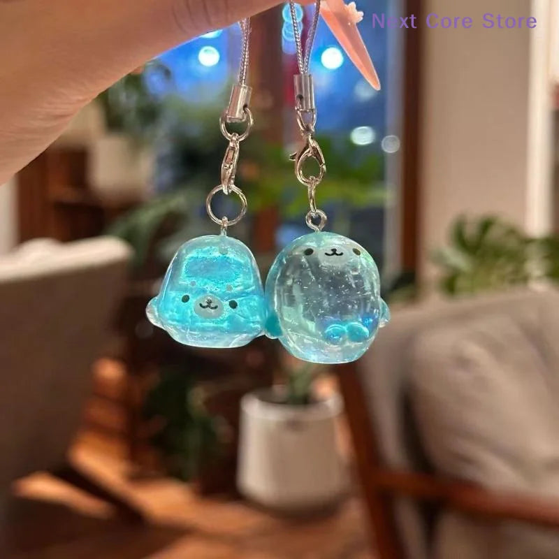 Cute 3D Seal Resin Keychain Bag Charm – 1/2/4 Pack Resin Bag Charm HIP