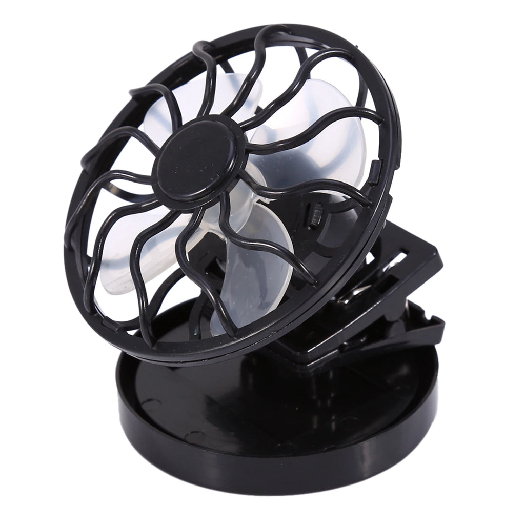 Electric Fan Solar Fan Electric Mini Clip On Solar Fan Air Conditioner Cooling Cell Fan Travel Camping Hiking Cooling Travel Fan HIP