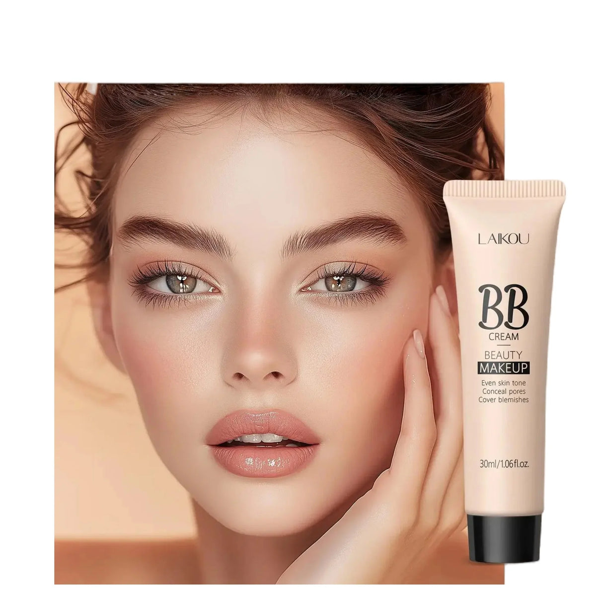LAIKOU BB Cream Foundation 30ml – Oil-Free Natural Finish BB Cream Foundation HIP