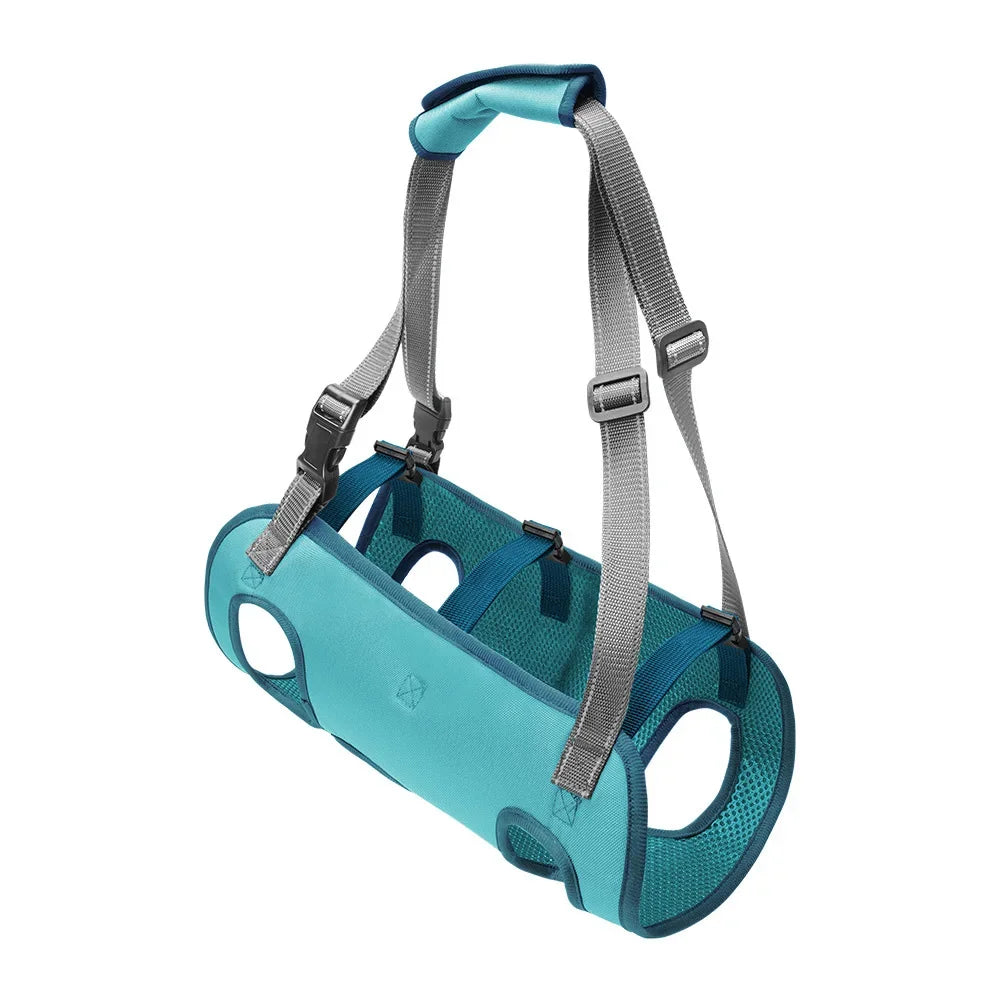 S-2XL Adjustable Padded Handle Strap Dog Lift Strap Elderly Disabled Dog Rehabilitation Walker Support Strap Pet Supplies HIP Blue L