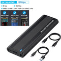 10Gbps M.2 NVMe SATA Dual Protocol SSD Enclosure USB-C 3.1 SSD Enclosure HIP black 10 Gbps
