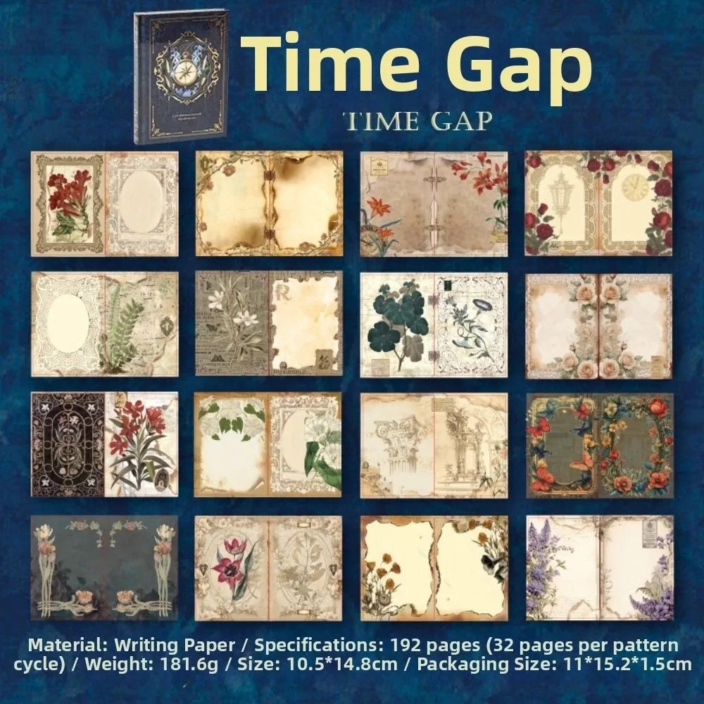 Retro A6 Hardcover Notebook 192 Sheets – Century Hymn Series Hardcover Notebook HIP Time Gap