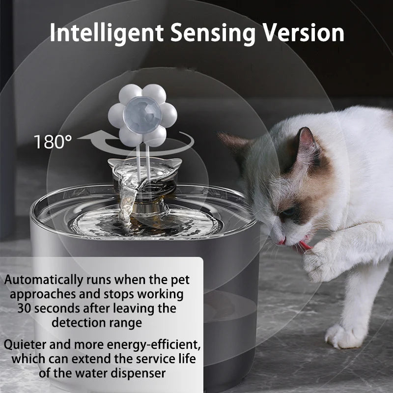Cat Water Fountain Auto Filter USB Electric Mute Cats Dog Drinker Bowl Recirculate Filtring Drinker for Cats Pet Water Dispenser HIP