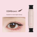 Black Brown Integrated Eyeliner Stamp Precise Outline Signet Eye Liner Extension Stamps Liquid Eyeliner Pen Waterproof Lasting HIP 02 Brown