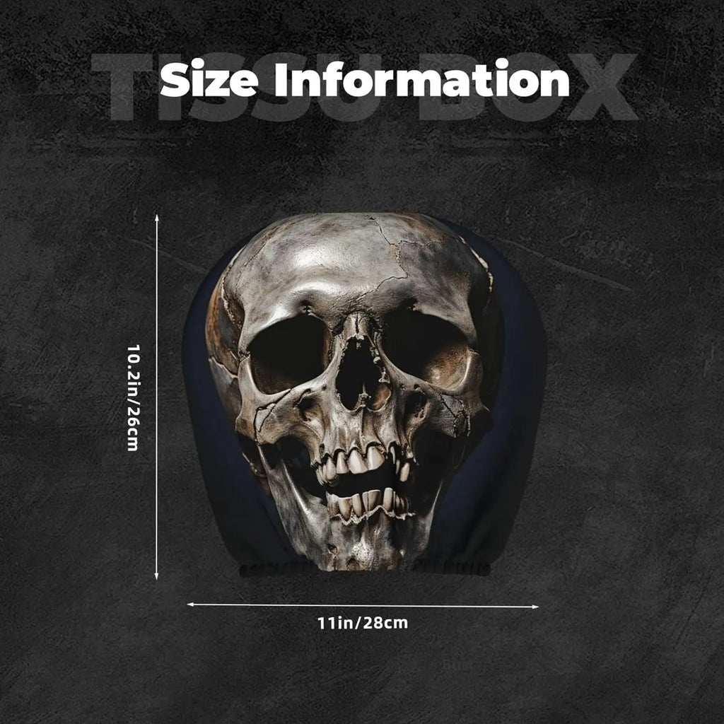 2-Pack Skull Car Headrest Covers – Universal Fit Protector Car Headrest Cover HIP