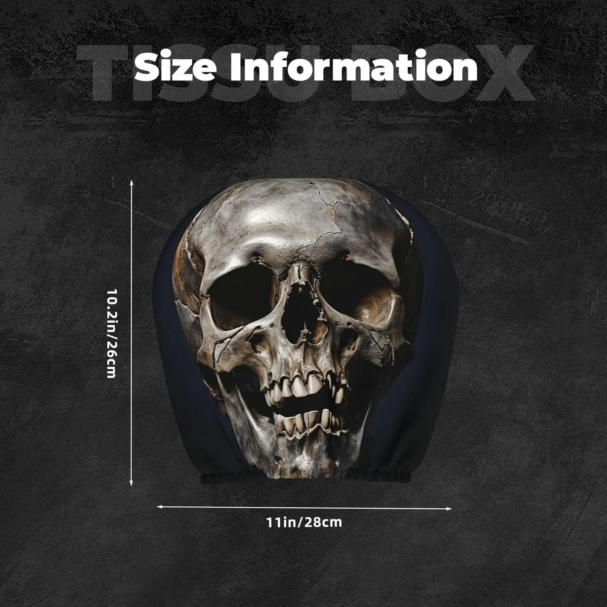 2-Pack Skull Car Headrest Covers – Universal Fit Protector Car Headrest Cover HIP