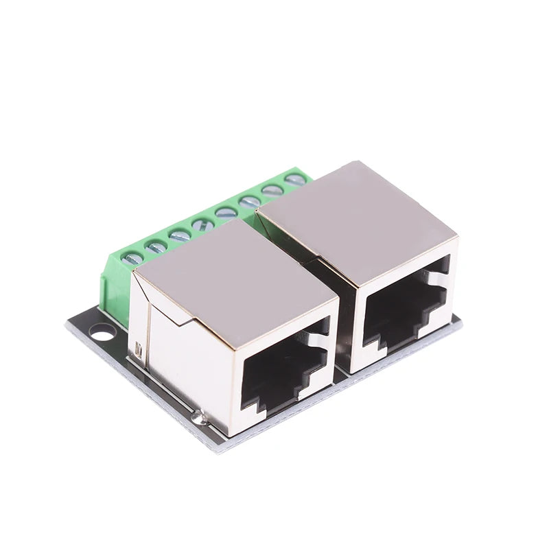 RJ45 Female Adapter Board – Single & Double 3.5mm Terminal Network Adapter Board HIP Dual port