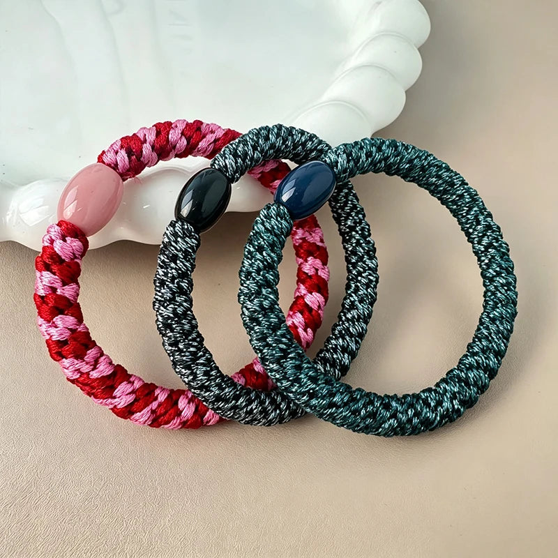 Silk Sport Hair Ties – No Crease Anti-Slip Elastic Ponytail Band