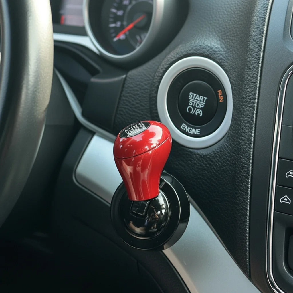 Car One-Touch Start Button Cover Rocker Automotive Interior Accessory Retro Joystick Decoration Universal New Car Gift HIP