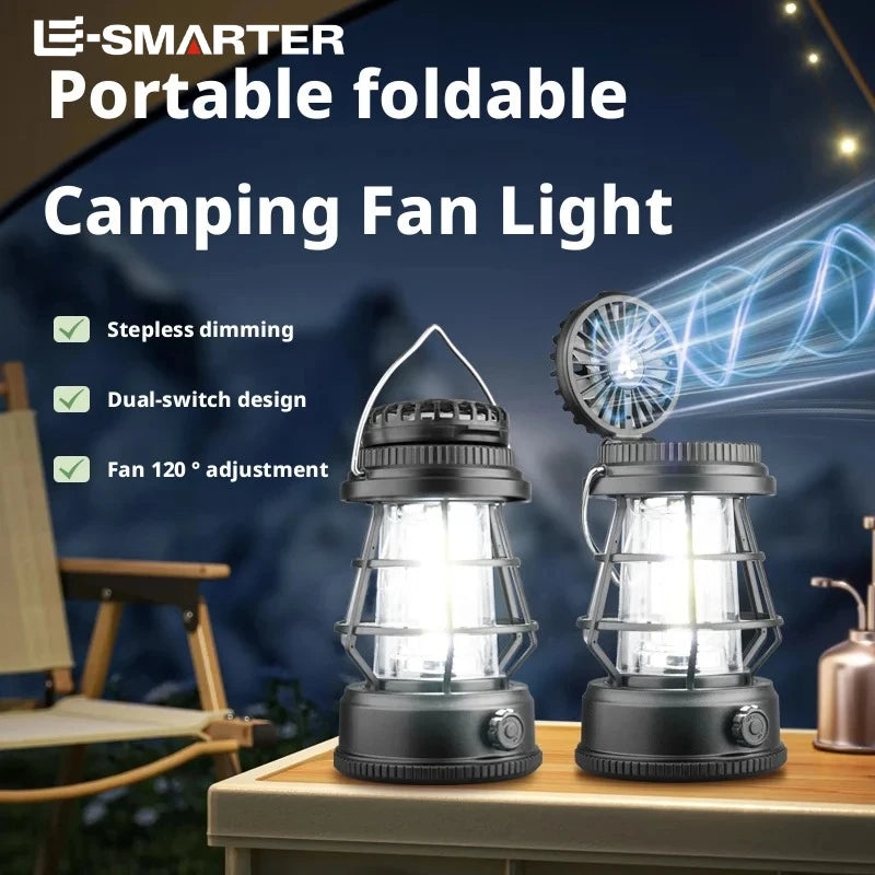 ESMARTER Vintage Rechargeable Camping Lantern | Portable LED Camping Lantern HIP