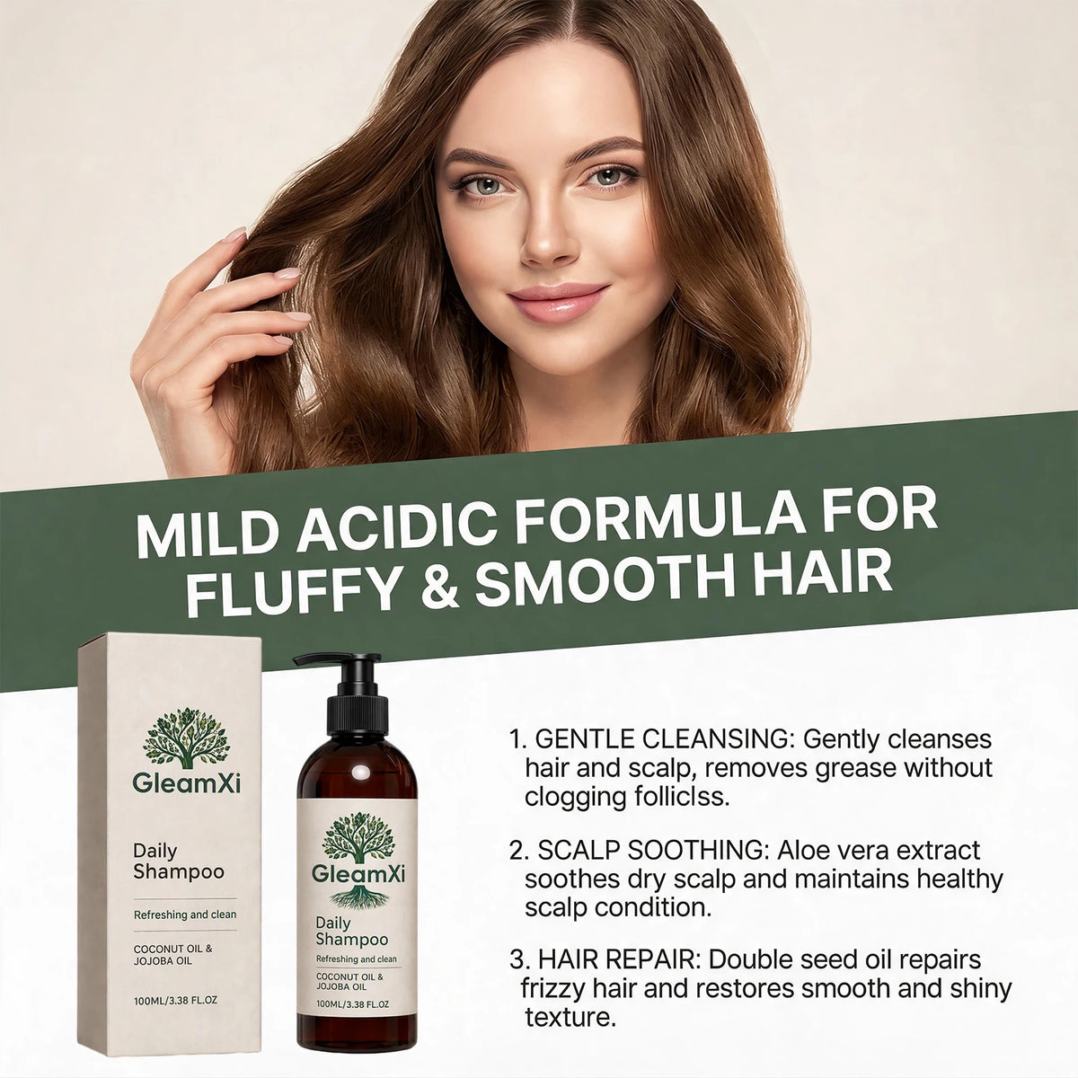 Coconut Oil Daily Shampoo – Volumizing & Smoothing | HIP Nourishing Shampoo HIP