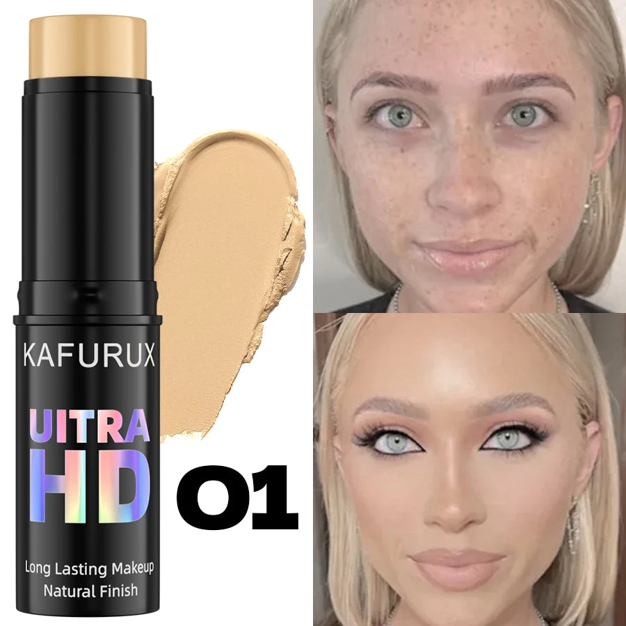 1PC Face Foudation Concealer Stick Long Lasting Dark Circles Corrector Contour Concearler Pen Korean Makeup for Women Face Cosme HIP 01