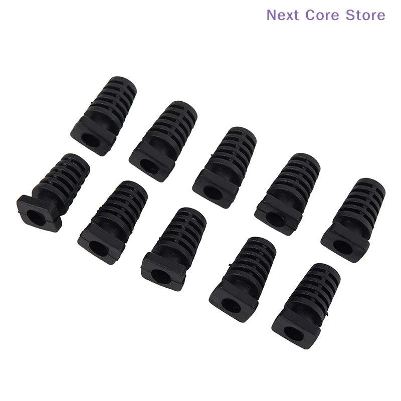 10-Pack 4.1mm Rubber Cord Boot Protectors – Cable Strain Relief Cable Strain Relief HIP