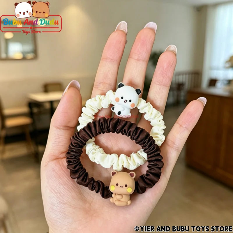 Panda Bubu & Yier Cartoon Hair Tie Bracelet – Couple Gift Cartoon Hair Tie HIP