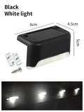 Waterproof LED Solar Deck Lights Street Wall Lamp Outdoor Fence Post Solar Light For Garden Courtyard Patio Stairs Pool Decor HIP Black White Light 1 Pieces