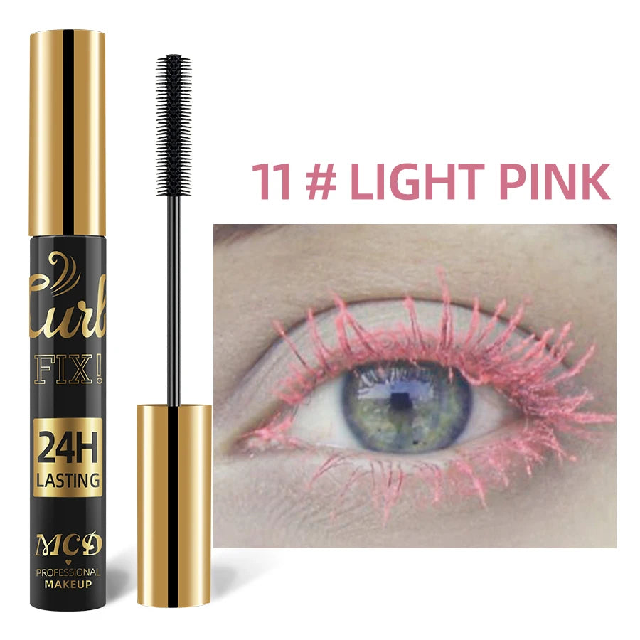 5D Waterproof Mascara Vibrant 9 Color-Lasting Curl Ink Formula -Eyeliner Extension Blue Green Black Eye Makeup Cosmetic HIP 11