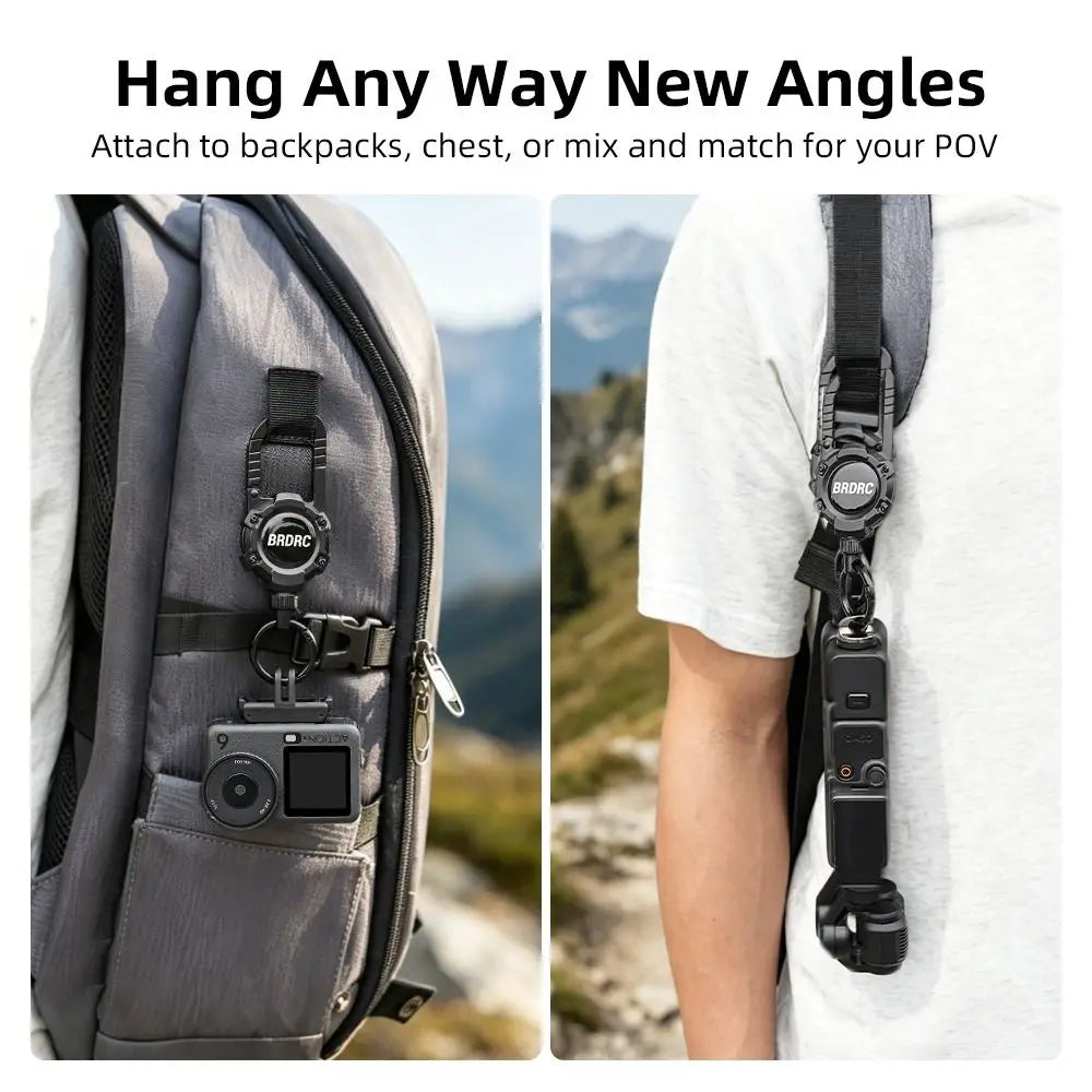 Retractable Backpack Clip for DJI Osmo & Insta360 Cameras Camera Backpack Clip HIP