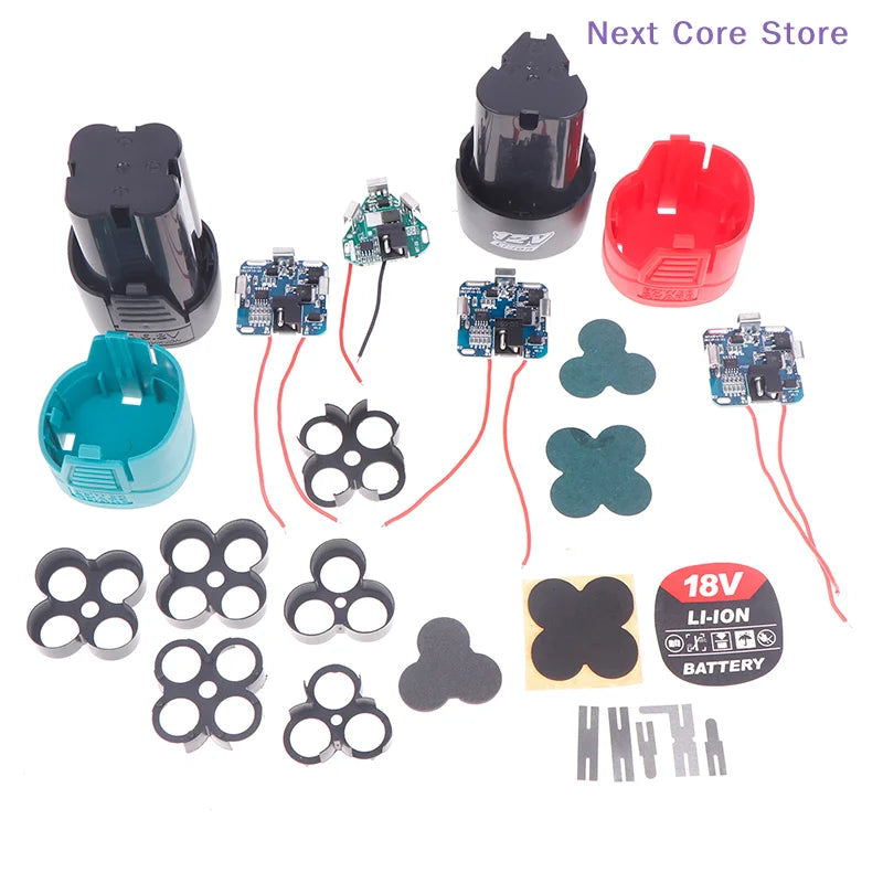 18650 Li-ion Battery Case & Protection Board for Drills Battery Case & Board HIP