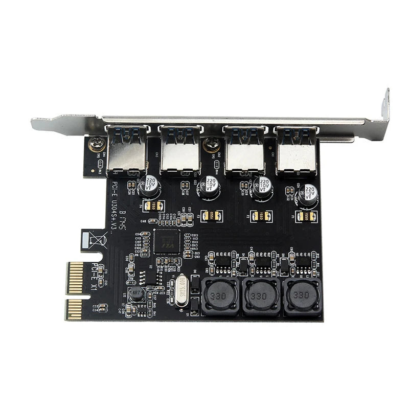 PCIe to USB 3.0 Expansion Card – 4-Port Self-Powered Adapter PCIe USB Expansion Card HIP
