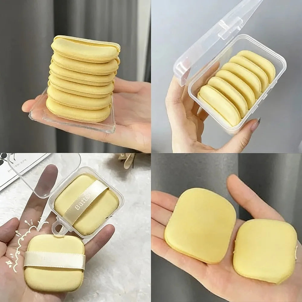 Butter Puff Air Cushion Biscuit Super Soft Becomes Bigger When Encountering Water Liquid Foundation Makeup Tool Is Double-sided HIP
