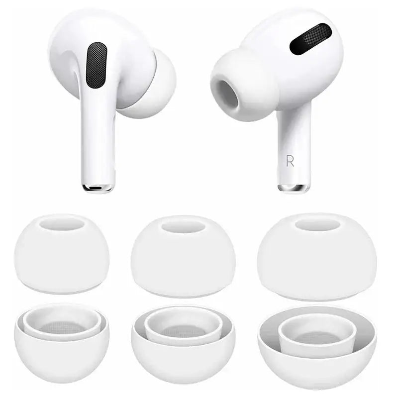 Silicone Ear Tips for AirPods Pro 1 & 2 – XS/S/M/L Sizes Earbud Ear Tips HIP