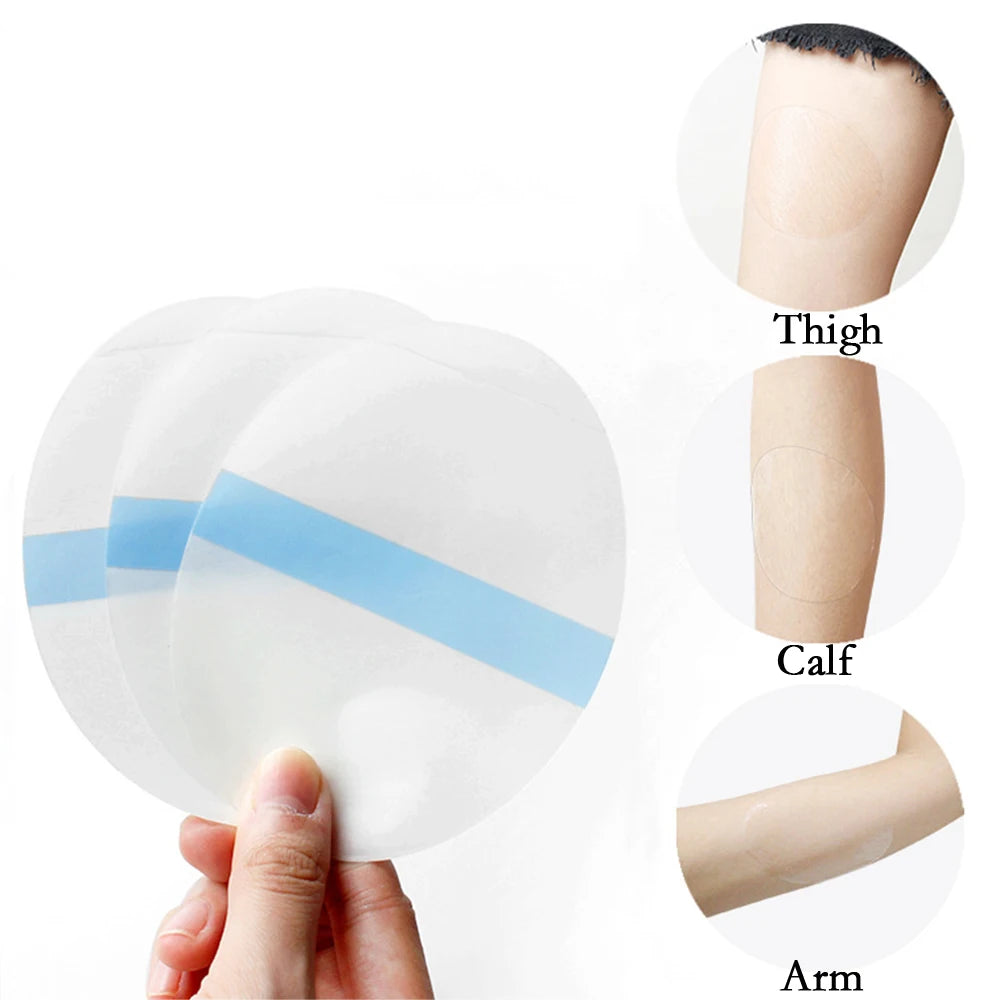 Women Inner Thigh Wear Spandex Patches Invisible Body Tape Anti-Friction Pads Non-Covered Elastic Patches Bandage for Leggings HIP